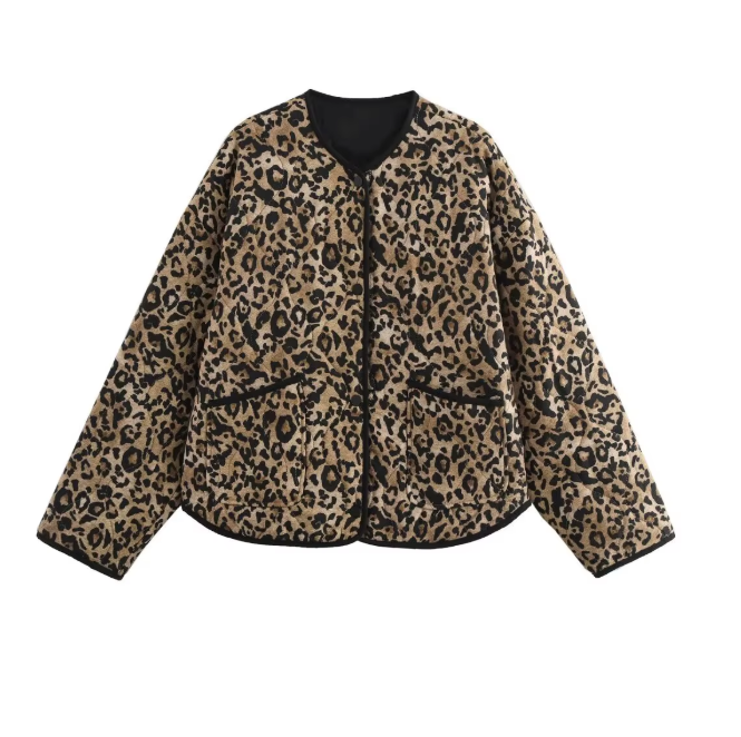 Amelia Leopard Print Jacket