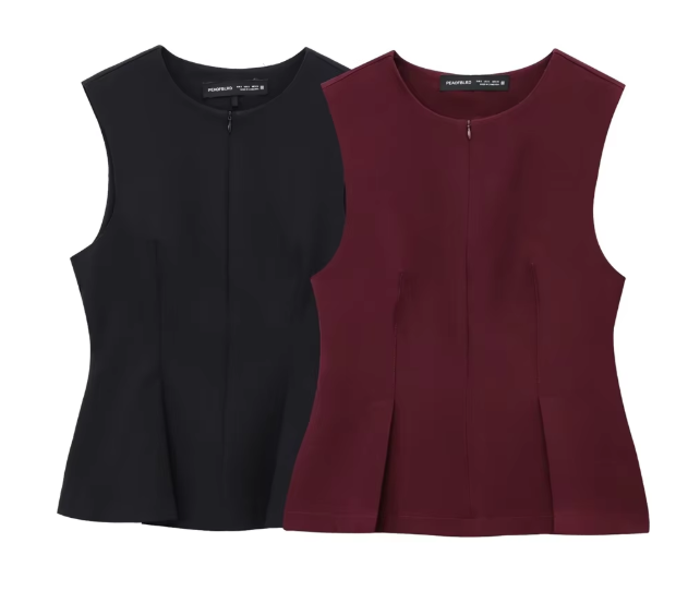 Amelia Burgundy Vest